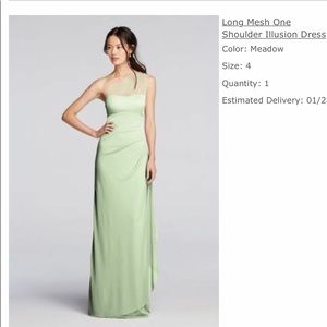 David’s bridal bridesmaid dress